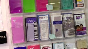 Brochures at Women Resource Center