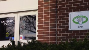 Police Door and Sign
